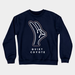 quiet coyote (light) Crewneck Sweatshirt